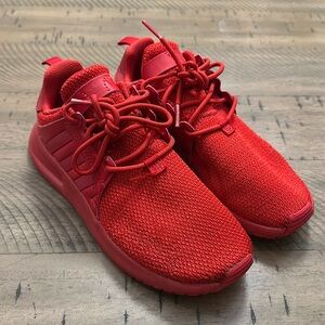 Little kid size 3 all red Adidas sneaker